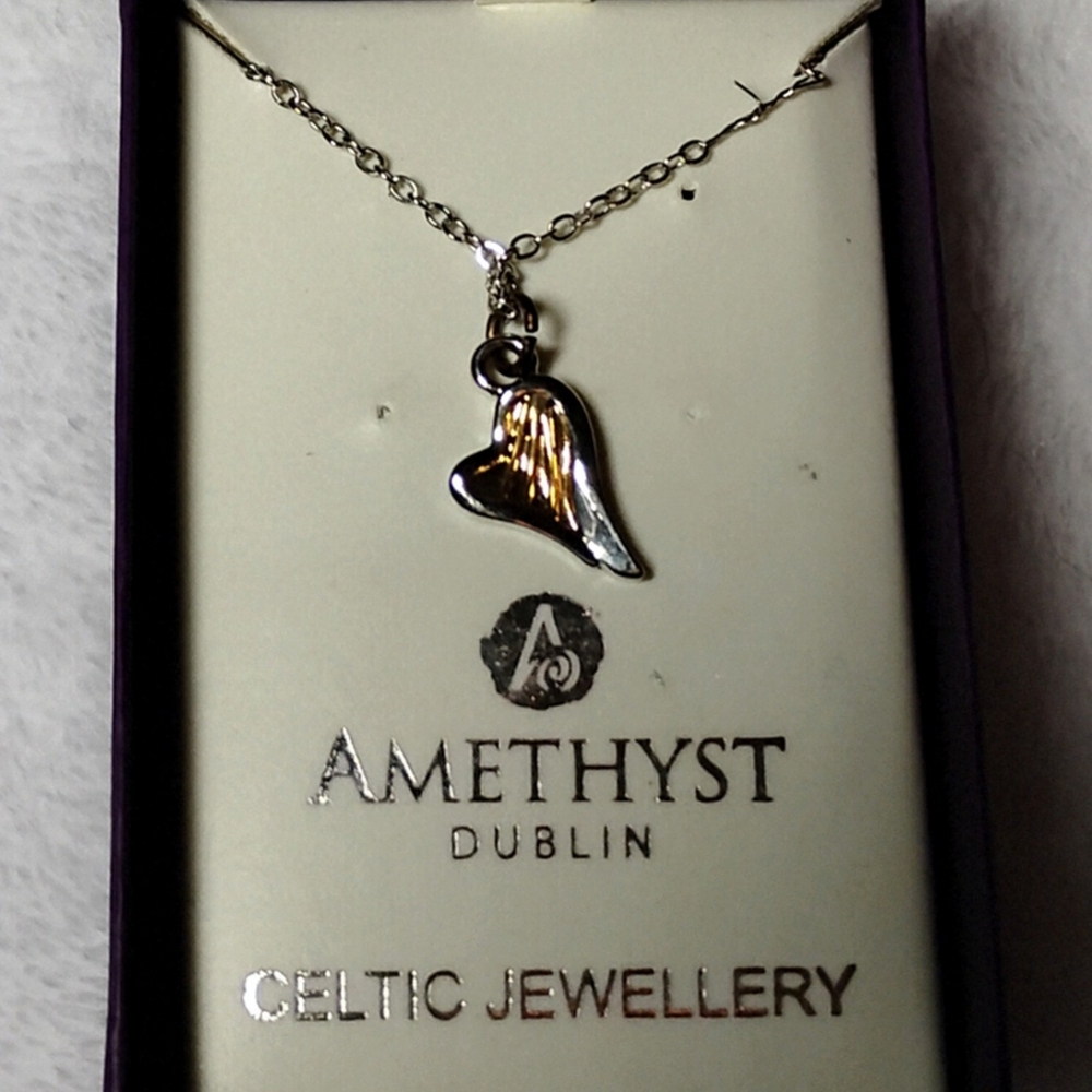 Amethyst Jeans Silver Necklace Elegant Design